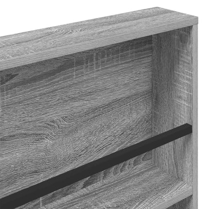 Tidningshylla 2 pcs Grå Sonoma 60 x 12 x 70 cm Konstruerat trä