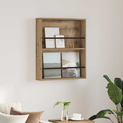 Tidningshylla Artisan Ek 60 x 12 x 70 cm Konstruerat trä