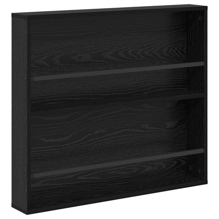 Tidningshylla Svart Ek 80 x 12 x 70 cm Konstruerat trä