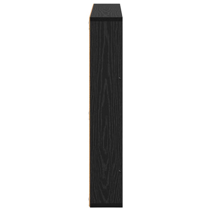 Tidningshylla Svart Ek 80 x 12 x 70 cm Konstruerat trä