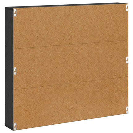 Tidningshylla 2 pcs Svart Ek 80 x 12 x 70 cm Konstruerat trä