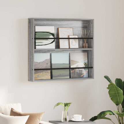 Tidningshylla Grå Sonoma 80 x 12 x 70 cm Konstruerat trä