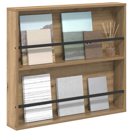Tidningshylla Artisan Ek 80 x 12 x 70 cm Konstruerat trä