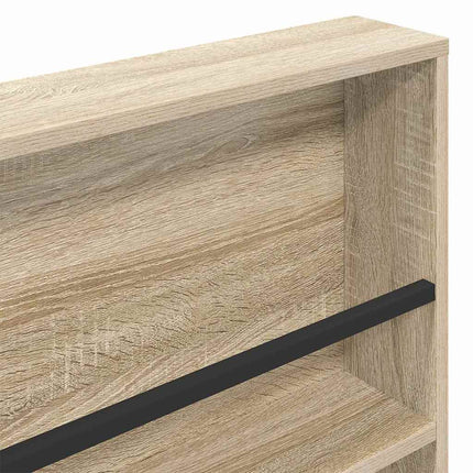 Tidningshylla 2 pcs Sonoma-ek 100 x 12 x 70 cm Konstruerat trä