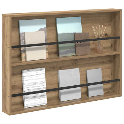 Tidningshylla Artisan Ek 100 x 12 x 70 cm Konstruerat trä