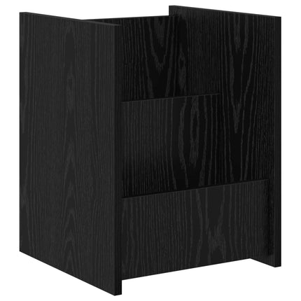 Tidningshylla Svart Ek 35 x 35 x 45 cm Konstruerat trä