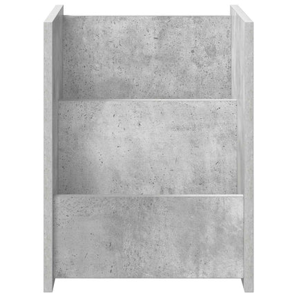 Tidningshylla Betonggrå 35 x 35 x 45 cm Konstruerat trä