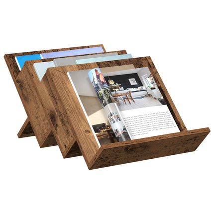 Tidningshylla Gammalt trä 53 x 40 x 28,5 cm Konstruerat trä