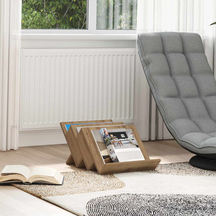 Tidningshylla Artisan Ek 53 x 40 x 28,5 cm Konstruerat trä