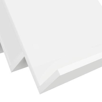 Tidningshylla med hylla Vit 65 x 53 x 28,5 cm Konstruerat trä