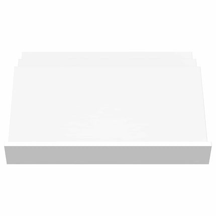 Tidningshylla med hylla Vit 65 x 53 x 28,5 cm Konstruerat trä