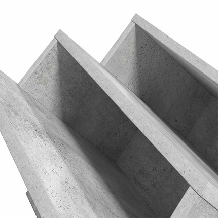 Tidningshylla Betonggrå 65 x 53 x 28,5 cm Konstruerat trä