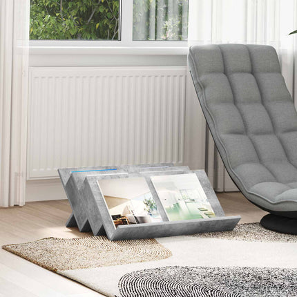 Tidningshylla Betonggrå 65 x 53 x 28,5 cm Konstruerat trä