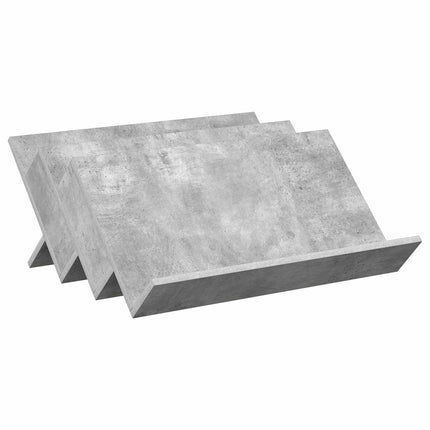 Tidningshylla Betonggrå 65 x 53 x 28,5 cm Konstruerat trä