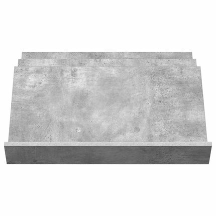 Tidningshylla Betonggrå 65 x 53 x 28,5 cm Konstruerat trä
