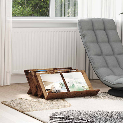 Tidningshylla Gammalt trä 65 x 53 x 28,5 cm Konstruerat trä