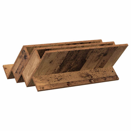 Tidningshylla Gammalt trä 65 x 53 x 28,5 cm Konstruerat trä