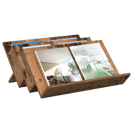 Tidningshylla Gammalt trä 65 x 53 x 28,5 cm Konstruerat trä