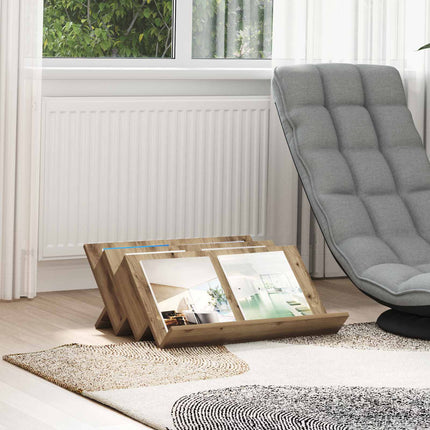 Tidningshylla Artisan Ek 65 x 53 x 28,5 cm Konstruerat trä