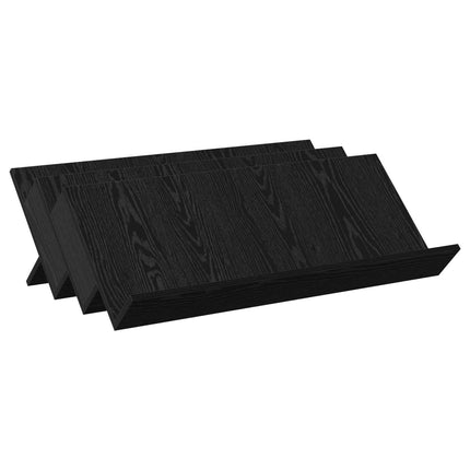 Tidningshylla Svart Ek 90 x 53 x 28,5 cm Konstruerat trä