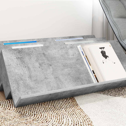 Tidningshylla Betonggrå 90 x 53 x 28,5 cm Konstruerat trä