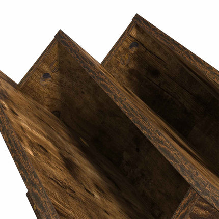 Tidningshylla Rökt ek 90 x 53 x 28,5 cm Konstruerat trä