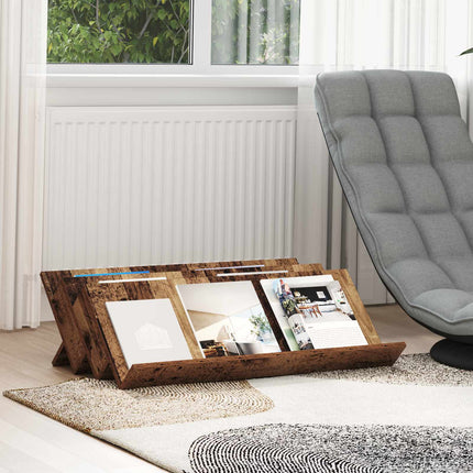 Tidningshylla Gammalt trä 90 x 53 x 28,5 cm Konstruerat trä