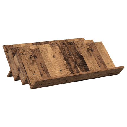 Tidningshylla Gammalt trä 90 x 53 x 28,5 cm Konstruerat trä
