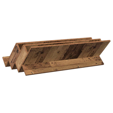 Tidningshylla Gammalt trä 90 x 53 x 28,5 cm Konstruerat trä