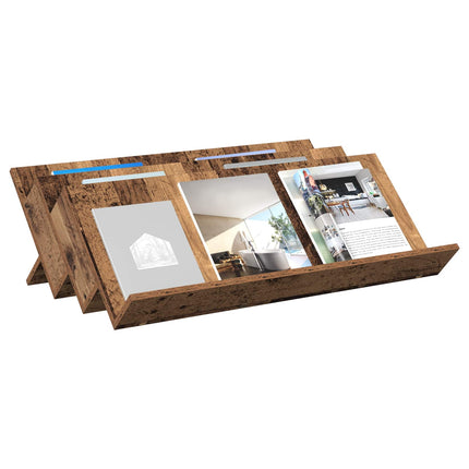 Tidningshylla Gammalt trä 90 x 53 x 28,5 cm Konstruerat trä