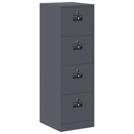 Arkivkåp 2 pcs Antracit 44 x 50 x 139 cm Kallvalsat Stål