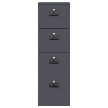 Arkivkåp 2 pcs Antracit 44 x 50 x 139 cm Kallvalsat Stål