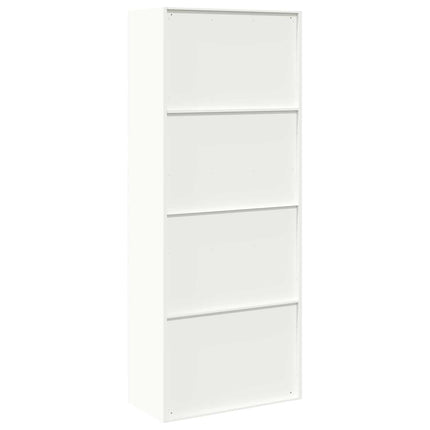 Förvaringsskåp Vit 80 x 40 x 200 cm Stål