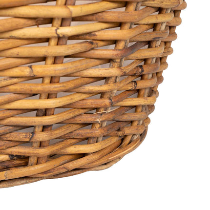 Planteringskorg med lagring 2 pcs Brun Lacak Rattan