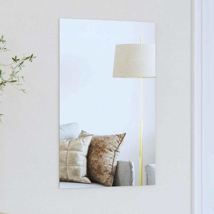 Väggspegel Rektangulär 60 x 40 cm härdat glas