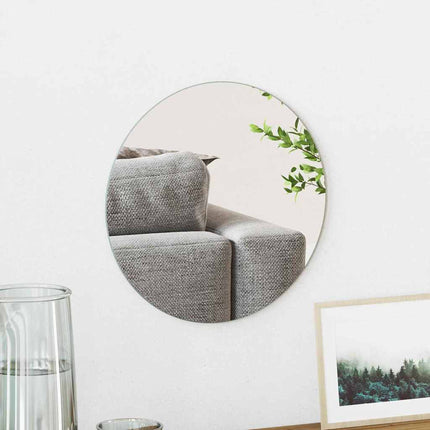 Väggspegel Rund Ø 30 cm härdat glas