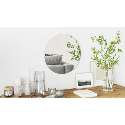Väggspegel Rund Ø 40 cm härdat glas
