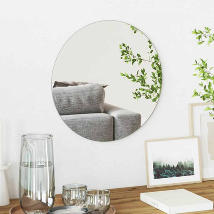 Väggspegel Rund Ø 40 cm härdat glas
