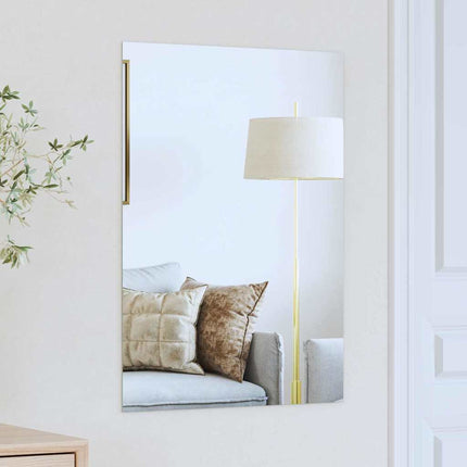 Väggspegel Rektangulär 70 x 50 cm härdat glas