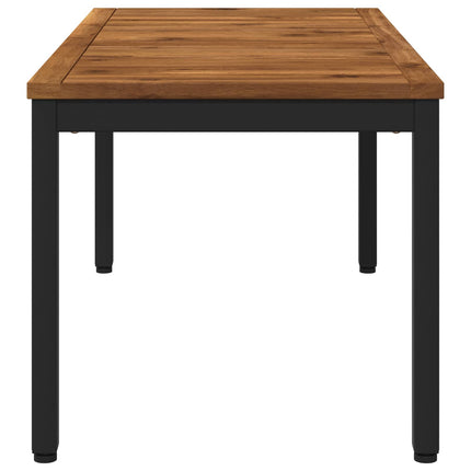 Kaffeebord Naturlig och svart 50 x 100,5 x 45 cm