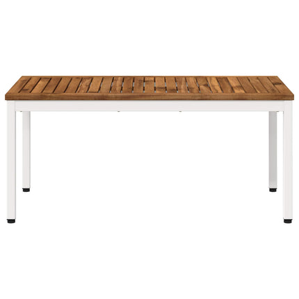 Kaffeebord Naturlig och vit 50 x 100,5 x 45 cm