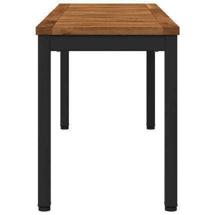 Trädgårdsbänk 108,5 x 35 x 45 cm Massivt Akaciaträ Rektangulär