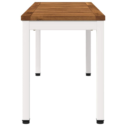 Trädgårdsbänk 108,5 x 35 x 45 cm Massivt Akaciaträ Rektangulär