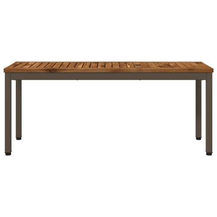 Trädgårdsbänk 108,5 x 35 x 45 cm Massivt Akaciaträ Rektangulär