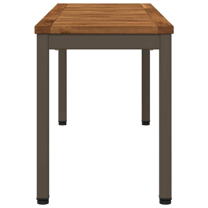 Trädgårdsbänk 108,5 x 35 x 45 cm Massivt Akaciaträ Rektangulär
