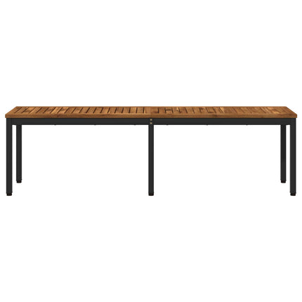 Trädgårdsbänk 161 x 35 x 45 cm Massivt Akaciaträ Rektangulär