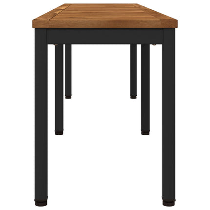 Trädgårdsbänk 161 x 35 x 45 cm Massivt Akaciaträ Rektangulär