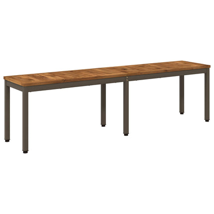 Trädgårdsbänk 161 x 35 x 45 cm Massivt Akaciaträ Rektangulär