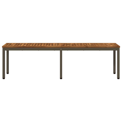 Trädgårdsbänk 161 x 35 x 45 cm Massivt Akaciaträ Rektangulär