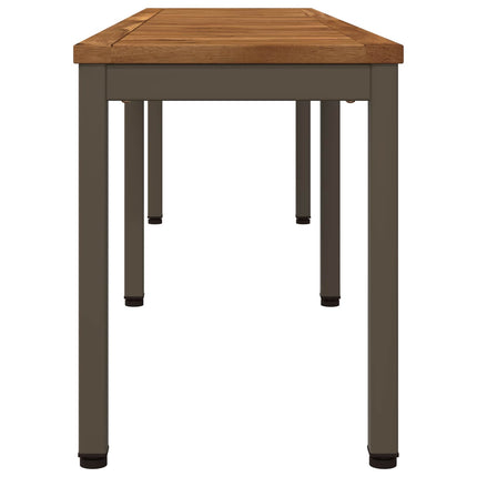 Trädgårdsbänk 161 x 35 x 45 cm Massivt Akaciaträ Rektangulär